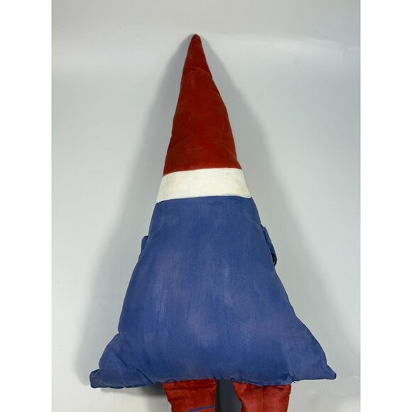 Santa Claus Pillow Doll With Red Hat & Blue Outfit | Vintage Hand Painted Christ - Picture 5 of 15